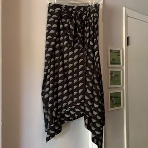Worthington Faux Wrap Handkerchief style skirt
